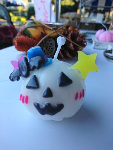ハロウィンカボチャのキャンドル