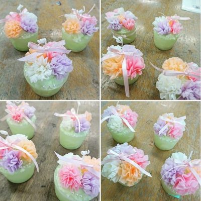 川越市社会福祉センターオアシスキャンドル講座第２回目作品