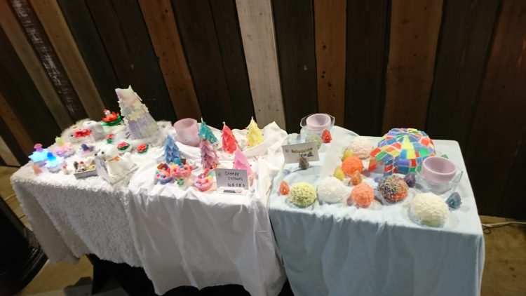 キャンドルのアーティスト出展ブース