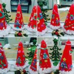 川越市社会福祉センターオアシス　キャンドル講座第２回目作品クリスマスツリーキャンドル