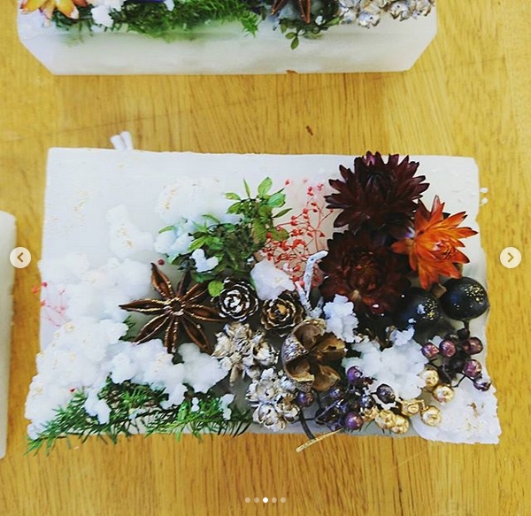 プラザウエストにてキャンドルアート講座