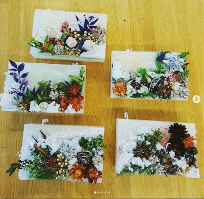 プラザウエストにてキャンドルアート講座