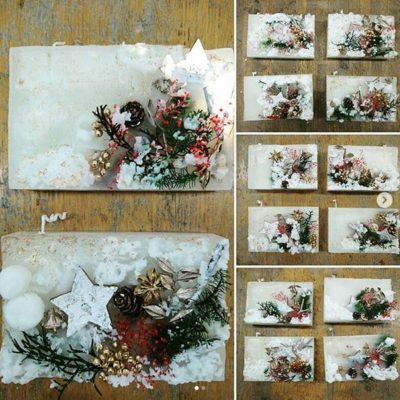 川越市社会福祉センターオアシス　キャンドル講座最終回作品