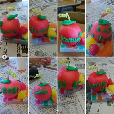 リンゴキャンドル