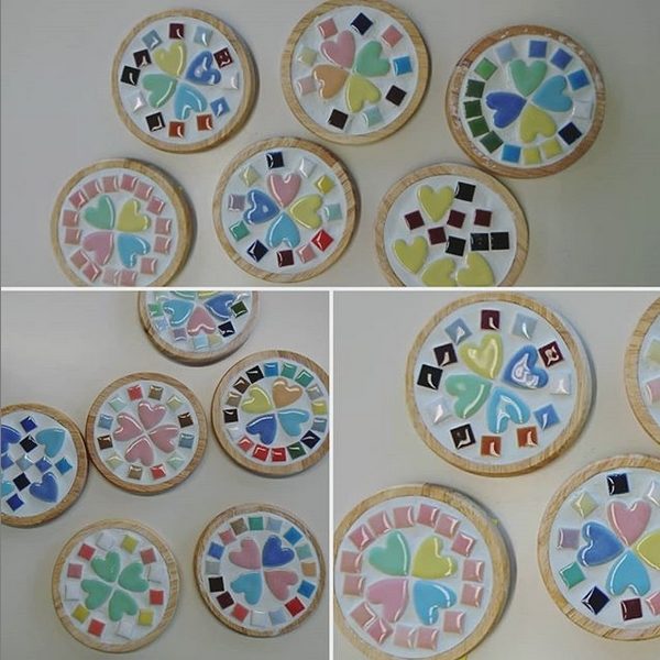 タイルクラフト講座コースター