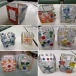 川越市社会福祉センターオアシスキャンドル講座第６回目作品キャンドルホルダー