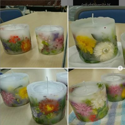 上尾市公民館ボタニカルキャンドル出張講座作品