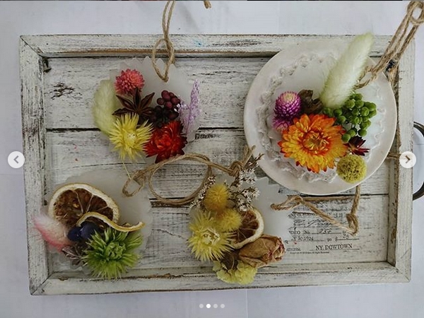 狭山市内小学校アロマワックスサシェ講座作品