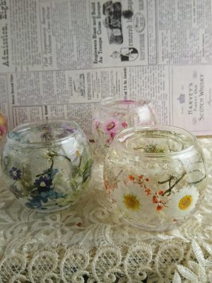 透明感のあるジェルキャンドル