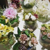 花灯 LEDライトとワックスで楽しむフラワーアレンジ
